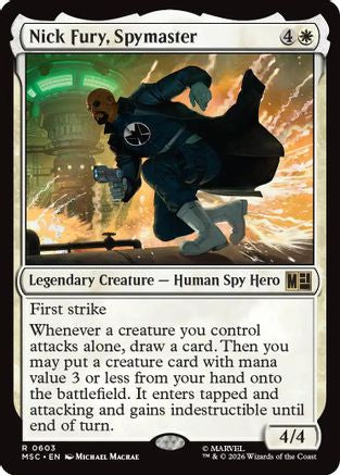 Nick Fury, Spymaster (MSC-603) - Commander: Marvel Super Heroes