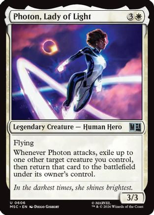 Photon, Lady of Light (MSC-606) - Commander: Marvel Super Heroes Foil