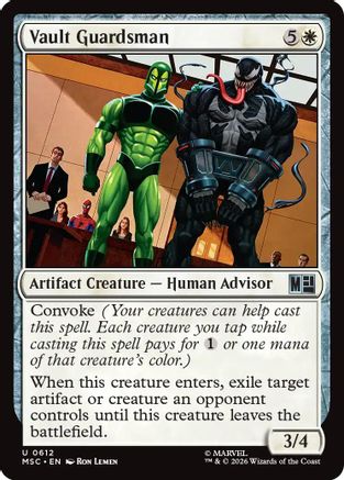 Vault Guardsman (MSC-612) - Commander: Marvel Super Heroes Foil