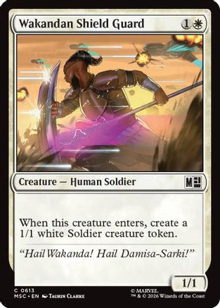 Wakandan Shield Guard (MSC-613) - Commander: Marvel Super Heroes Foil