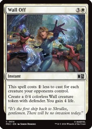 Wall Off (MSC-614) - Commander: Marvel Super Heroes Foil