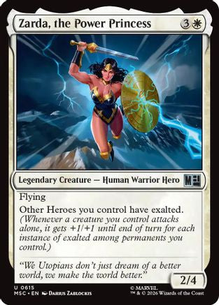 Zarda, the Power Princess (MSC-615) - Commander: Marvel Super Heroes Foil