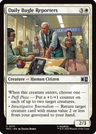 Daily Bugle Reporters (MSC-771) - Commander: Marvel Super Heroes Foil