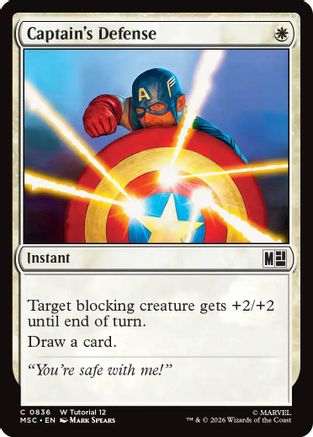 Captain's Defense (0836) (MSC-836) - Commander: Marvel Super Heroes
