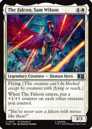 The Falcon, Sam Wilson (0837) (MSC-837) - Commander: Marvel Super Heroes