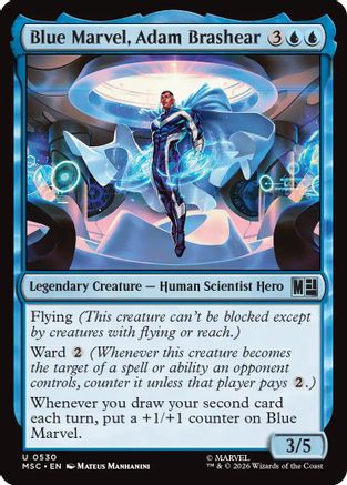 Blue Marvel, Adam Brashear (MSC-530) - Commander: Marvel Super Heroes