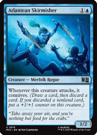 Atlantean Skirmisher (MSC-616) - Commander: Marvel Super Heroes Foil