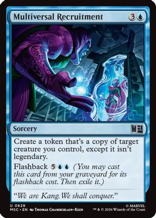 Multiversal Recruitment (MSC-629) - Commander: Marvel Super Heroes Foil