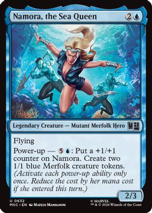 Namora, the Sea Queen (MSC-632) - Commander: Marvel Super Heroes