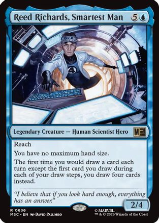 Reed Richards, Smartest Man (MSC-636) - Commander: Marvel Super Heroes