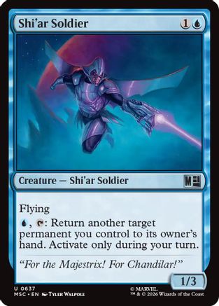 Shi'ar Soldier (MSC-637) - Commander: Marvel Super Heroes