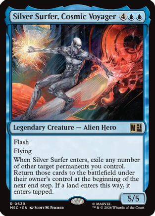 Silver Surfer, Cosmic Voyager (MSC-639) - Commander: Marvel Super Heroes