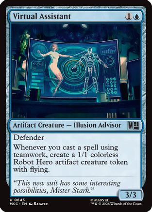 Virtual Assistant (MSC-643) - Commander: Marvel Super Heroes
