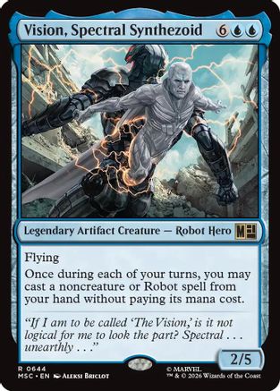 Vision, Spectral Synthezoid (MSC-644) - Commander: Marvel Super Heroes Foil