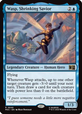 Wasp, Shrinking Savior (MSC-646) - Commander: Marvel Super Heroes Foil