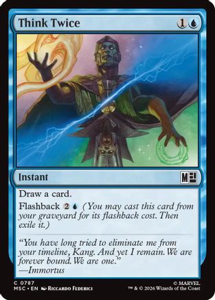 Think Twice (MSC-787) - Commander: Marvel Super Heroes Foil