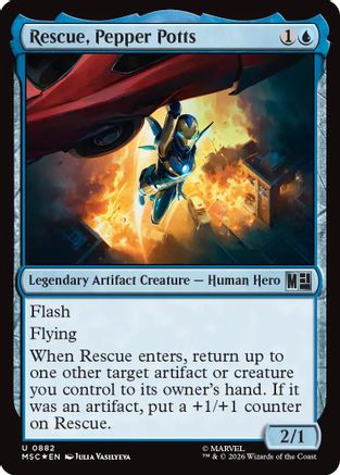 Rescue, Pepper Potts (Surge Foil) (MSC-882) - Commander: Marvel Super Heroes Foil