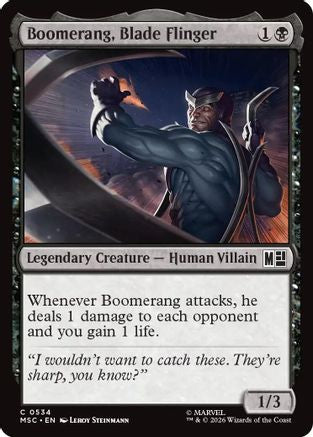 Boomerang, Blade Flinger (MSC-534) - Commander: Marvel Super Heroes Foil