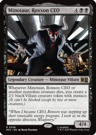 Minotaur, Roxxon CEO (MSC-539) - Commander: Marvel Super Heroes