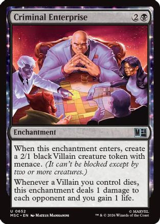 Criminal Enterprise (MSC-652) - Commander: Marvel Super Heroes