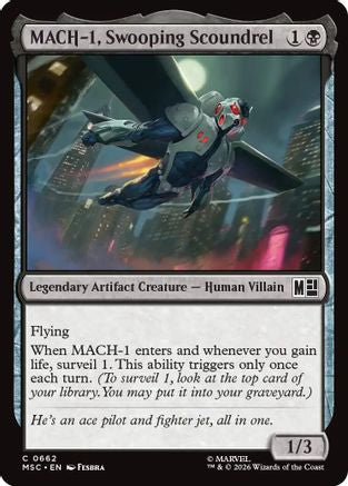 MACH-1, Swooping Scoundrel (MSC-662) - Commander: Marvel Super Heroes Foil
