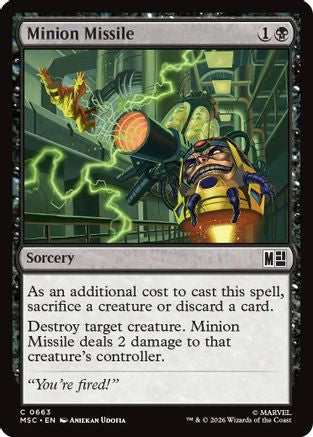 Minion Missile (MSC-663) - Commander: Marvel Super Heroes Foil
