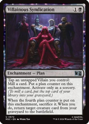 Villainous Syndication (MSC-672) - Commander: Marvel Super Heroes Foil