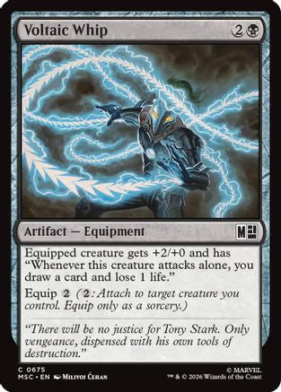 Voltaic Whip (MSC-675) - Commander: Marvel Super Heroes