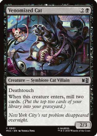 Venomized Cat (MSC-801) - Commander: Marvel Super Heroes