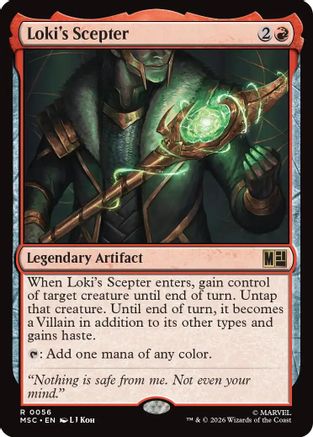 Loki's Scepter (MSC-056) - Commander: Marvel Super Heroes