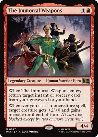 The Immortal Weapons (MSC-547) - Commander: Marvel Super Heroes Foil