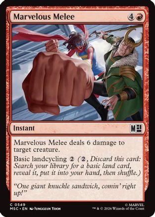 Marvelous Melee (MSC-549) - Commander: Marvel Super Heroes Foil