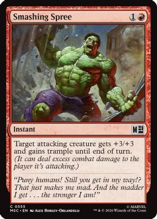 Smashing Spree (MSC-555) - Commander: Marvel Super Heroes