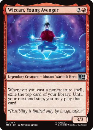 Wiccan, Young Avenger (MSC-557) - Commander: Marvel Super Heroes