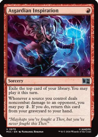 Asgardian Inspiration (MSC-678) - Commander: Marvel Super Heroes Foil