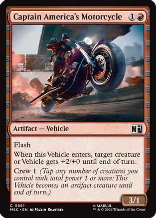 Captain America's Motorcycle (MSC-681) - Commander: Marvel Super Heroes