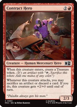 Contract Hero (MSC-683) - Commander: Marvel Super Heroes Foil