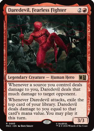 Daredevil, Fearless Fighter (MSC-685) - Commander: Marvel Super Heroes