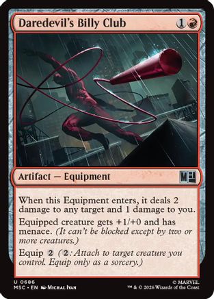 Daredevil's Billy Club (MSC-686) - Commander: Marvel Super Heroes Foil