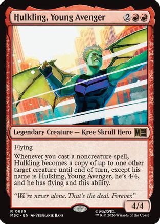 Hulkling, Young Avenger (MSC-689) - Commander: Marvel Super Heroes