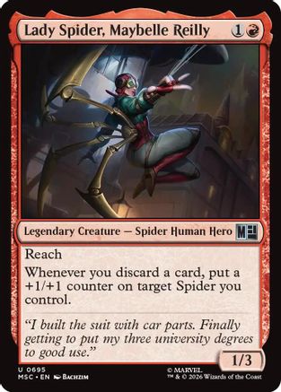 Lady Spider, Maybelle Reilly (MSC-695) - Commander: Marvel Super Heroes Foil