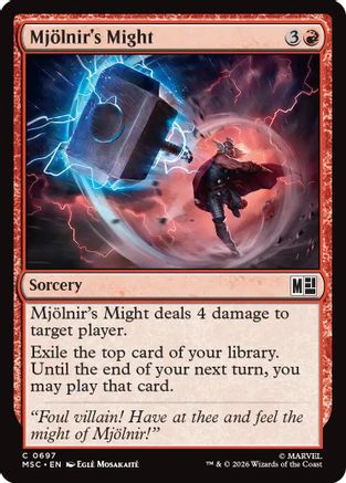 Mjolnir's Might (MSC-697) - Commander: Marvel Super Heroes