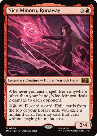 Nico Minoru, Runaway (MSC-700) - Commander: Marvel Super Heroes Foil