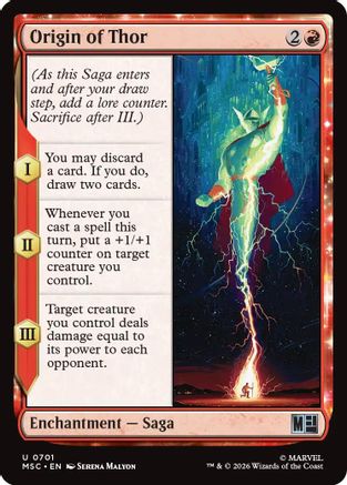Origin of Thor (MSC-701) - Commander: Marvel Super Heroes Foil
