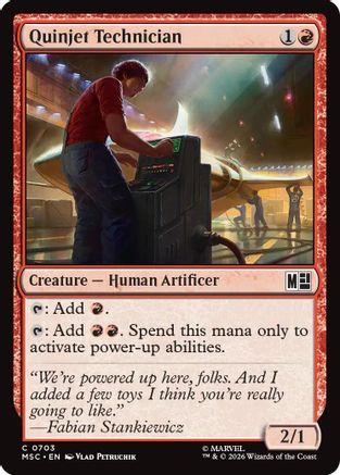 Quinjet Technician (MSC-703) - Commander: Marvel Super Heroes Foil