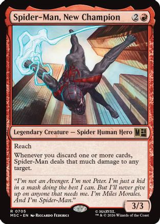Spider-Man, New Champion (MSC-705) - Commander: Marvel Super Heroes Foil