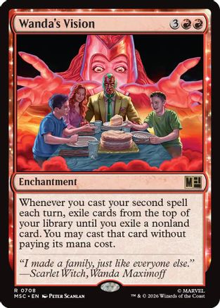 Wanda's Vision (MSC-708) - Commander: Marvel Super Heroes Foil