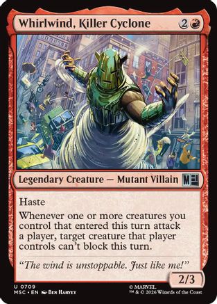 Whirlwind, Killer Cyclone (MSC-709) - Commander: Marvel Super Heroes Foil