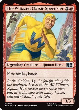 The Whizzer, Classic Speedster (MSC-710) - Commander: Marvel Super Heroes
