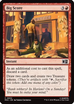 Big Score (MSC-802) - Commander: Marvel Super Heroes